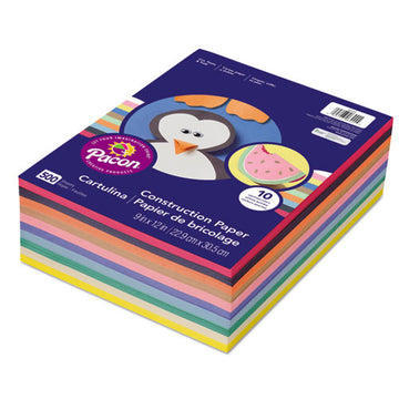 Pacon® Rainbow Super Value Construction Paper Ream, 45lb, 9 X 12, Assorted, 500-pack freeshipping - TVN Wholesale